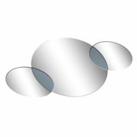 Wandspiegel DKD Home Decor Zwart Modern Cirkels 134 x 2 x 61 cm