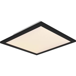 LED Plafondlamp - Plafondverlichting - Trion Alina - 13.5W - Warm Wit 3000K - Mat Zwart - Aluminium - 30cm