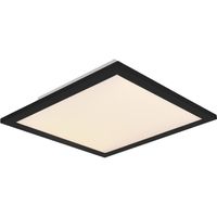 LED Plafondlamp - Plafondverlichting - Trion Alina - 13.5W - Warm Wit 3000K - Mat Zwart - Aluminium - 30cm - thumbnail
