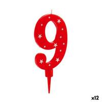 Kaars Verjaardag Cijfer 9 (12 Stuks)
