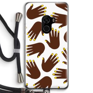 Hands dark: Xiaomi Mi Mix 2 Transparant Hoesje met koord