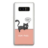 GSM poes: Samsung Galaxy Note 8 Transparant Hoesje
