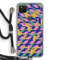 Skew Blush 1: Pixel 4a Transparant Hoesje met koord