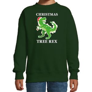 Christmas tree rex Kerstsweater / outfit groen voor kinderen