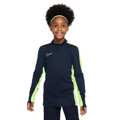 Nike Dri-FIT Academy 23 Trainingstrui 1/4-Zip Kids Donkerblauw Geel Wit