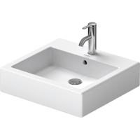 Duravit Vero opbouwwastafel onderzijde geslepen met bevestiging 50x47cm met kraangat en overloop met wondergliss wit 04525000001 - thumbnail