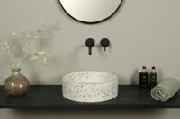 Terrazzo Waschschale, hell terrazzo, rund 39*12 cm TRZ-501lt