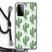 Cactus Lover: OnePlus 9 Pro Transparant Hoesje met koord