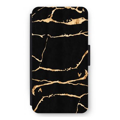 Gouden marmer: iPhone 12 mini Flip Hoesje