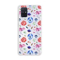 Bloemetjes: Galaxy A71 Transparant Hoesje