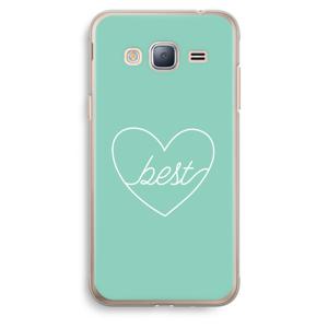 Best heart pastel: Samsung Galaxy J3 (2016) Transparant Hoesje