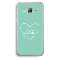 Best heart pastel: Samsung Galaxy J3 (2016) Transparant Hoesje - thumbnail