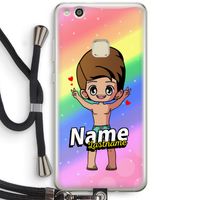 Chibi Maker man: Huawei Ascend P10 Lite Transparant Hoesje met koord