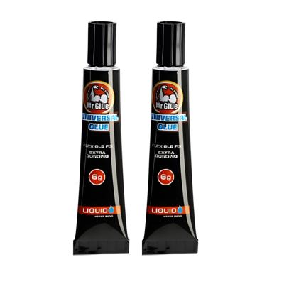 Mr Glue Lijm universeel - 2x - 7 ml - transparant - extra sterk - snel drogend