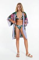 Kimono met papegaaien - BLUE - M