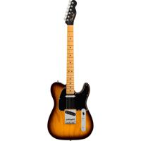 Fender American Ultra Luxe Telecaster 2-Color Sunburst MN elektrische gitaar met koffer