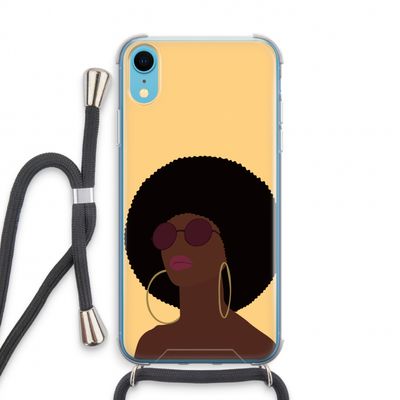 Golden hour: iPhone XR Transparant Hoesje met koord