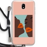Orange lips: Samsung Galaxy J7 (2017) Transparant Hoesje met koord