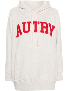 Autry hoodie chiné à logo brodé - Gris