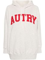 Autry hoodie chiné à logo brodé - Gris - thumbnail