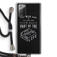 Life: Samsung Galaxy Note 20 / Note 20 5G Transparant Hoesje met koord