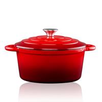 Alpina Braadpan gietijzer Ø24cm rood