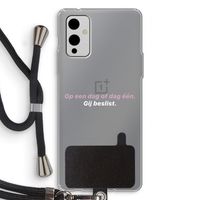 gij beslist: OnePlus 9 Transparant Hoesje met koord