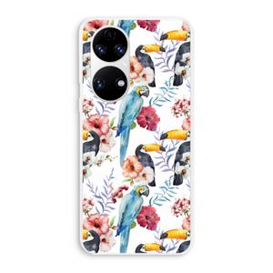 Bloemen tukan: Huawei P50 Transparant Hoesje