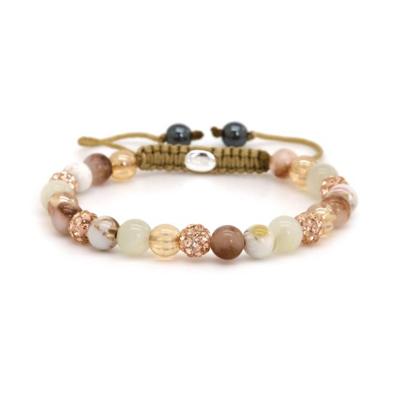 Karma Armband Spiral Liva XS Rosé Gold Crystal