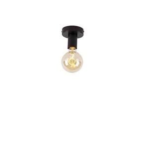 QAZQA Moderne plafondlamp zwart 9 cm - Facil