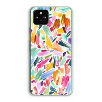 Watercolor Brushstrokes: Google Pixel 5a 5G Transparant Hoesje