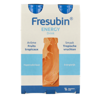 Fresubin Energy drink tropische vruchten 200ml 4 Stuks