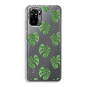 Monstera leaves: Xiaomi Redmi Note 10 Pro Transparant Hoesje
