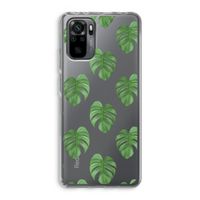 Monstera leaves: Xiaomi Redmi Note 10 Pro Transparant Hoesje