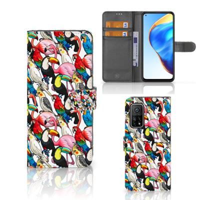 Xiaomi Mi 10T Pro | Mi 10T | Telefoonhoesje | Met pasjeshouder | Birds
