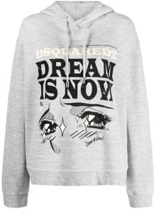 DSQUARED2 hoodie à logo imprimé - Gris