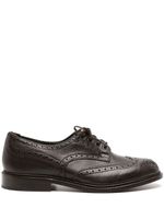 Tricker's chaussures oxford Stow en cuir à détails de perforations - Marron