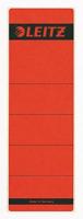 Leitz rugetiketten, zelfklevend, ft 6,1 x 19,1 cm, pak van 10 stuks, rood