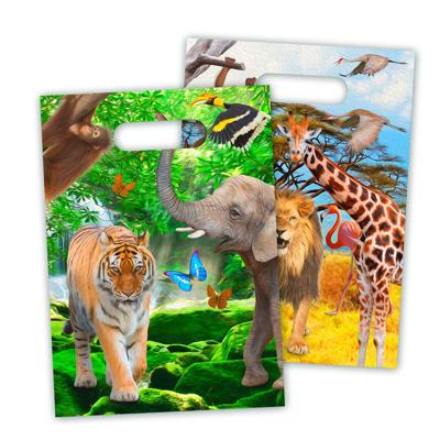 Folat BV Safari uitdeelzakjes, 8st.