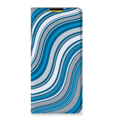Samsung Galaxy M52 | Hoesje met Magneet | Waves Blue