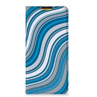 Samsung Galaxy M52 | Hoesje met Magneet | Waves Blue