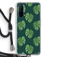 Monstera leaves: OnePlus Nord CE 5G Transparant Hoesje met koord