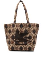 ETRO sac cabas à motif en jacquard - Marron