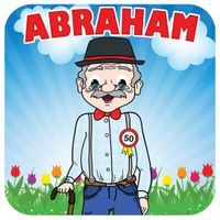 Vierkante bierviltjes Abraham - thumbnail
