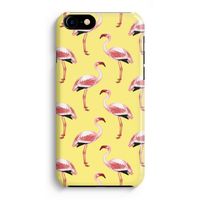 Flamingo's geel: iPhone 8 Volledig Geprint Hoesje