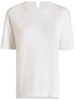 Another Tomorrow t-shirt Luxe Seamed - Blanc