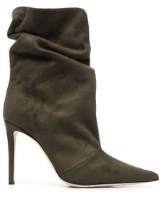 Giuseppe Zanotti bottes en daim à bout pointu - Vert