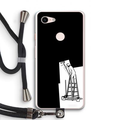 Musketon Painter: Pixel 3 XL Transparant Hoesje met koord