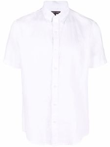 Michael Kors chemise en lin à boutonnière - Blanc