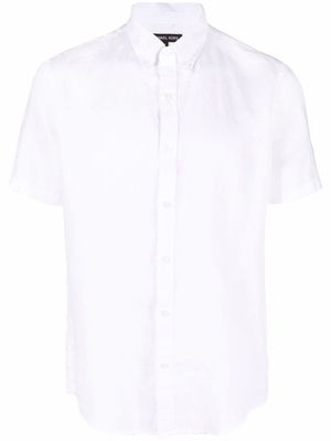 Michael Kors chemise en lin à boutonnière - Blanc